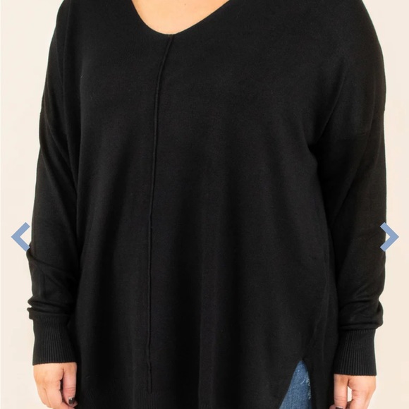 Chic Soul Black Sweater - Picture 3 of 3